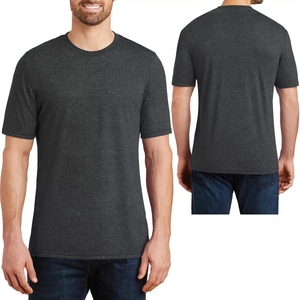 Custom Famous Brand High Quality <b>Printing</b> Soft Tri Blend <b>Plain</b> TShirt Men's Performance Heather Grey <b>T</b> <b>Shirts</b> Wholesale - Product Image 1