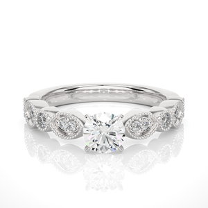 Diseño moderno de forma redonda con 13 piezas de piedras de diamante natural, aspecto elegante para mujeres, de proveedor indio. - Product Image 1