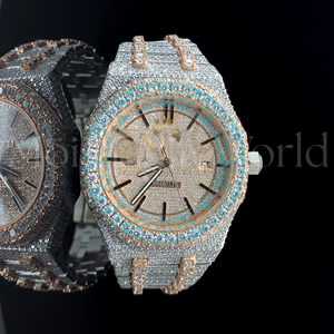 Reloj de Cuarzo Automático Hip Hop con Bisel de Diamantes, Fecha, Acero Inoxidable, Alta Calidad, Edición Limitada de Lujo - Product Image 4
