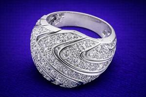 Anillo de cóctel redondo de moissanita para hombre, banda de plata 925 con diamantes, anillo de compromiso llamativo al por mayor - Product Image 3