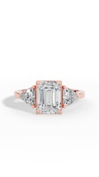 Bague en diamant de laboratoire taille émeraude de qualité supérieure, or 18 carats, 8,40x6,40 mm |   Bijoux fins de luxe pour femmes certifiés IGI, vente en gros