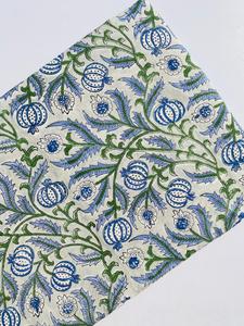 ผ้าฝ้ายพิมพ์ลายดอกไม้ด้วยมือแบบธรรมชาติ เป็นมิตรกับสิ่งแวดล้อม ระบายอากาศได้ดี แห้งเร็ว เหมาะสำหรับตัดเย็บเสื้อผ้า ตกแต่งบ้าน ผ้าม่าน กระเป๋า และงานฝีมือ - Product Image 3