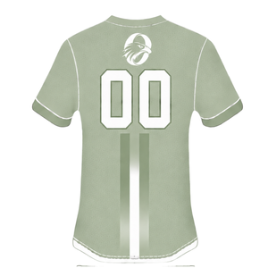 Conjunto de Rugby Verde Salvia y Blanco, Jersey de Manga Corta con Cierre Frontal, Pantalones Cortos a Juego, Uniforme Deportivo Transpirable para Entrenamiento de Equipo - Product Image 5