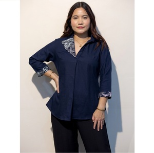 Camisa de Primera Calidad para Mujer, Cómoda y Transpirable, Manga Corta, Informal, de Algodón, Compre Directamente del Proveedor a Bajo Precio - Product Image 1