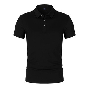 Chemise pour homme en piqué 100% coton jaune, manches courtes, unie, décontractée, respirante, tricotée, 220g, coupe classique - Product Image 3