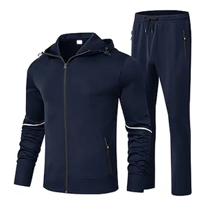 Heavyweight Cotton | Minimalist Custom 2-Piece Men’s Tracksuit | Your Design <b>Heat</b> Pressed - Product Image 1