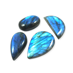 Labradorita Azul Natural, Piedras Preciosas Sueltas al por Mayor, Cristales Cabujón para Joyería, Formas Ovaladas/Cabujón, Tamaños de 20-35 mm - Product Image 1