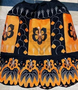 High Quality Cotton Hawaiian Prints Women's Skirts New Style Embroidery Hawaiian Wear Breathable Manufactured in Pakistan - Product Image 5