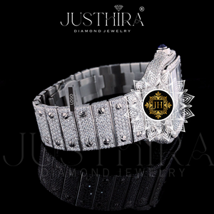 High on Demand Luxury Simple Classic Diamond Dial <b>Mechanical</b> <b>Watch</b> for Unisex Slim Stainless Steel Strap Lightweight Daily Use - Product Image 4