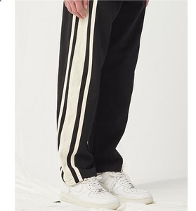 Men's Oversized Side Stripe Track Pants Loose Fit Streetwear Sweatpants <b>Training</b> Joggers Athleisure <b>Trousers</b> - Product Image 3