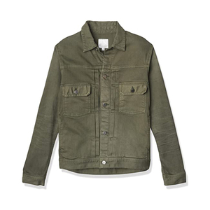 Chaqueta de Mezclilla para Hombre, Diseño Nuevo, con Logotipo Bordado, Estampado Personalizado, Lavado Azul, Estilo Urbano - Product Image 5