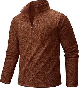 White Cotton French Terry Half <b>Zip</b> Sweatshirt Unisex <b>Quarter</b> <b>Zip</b> Pullover Stand Collar Streetwear <b>Sweater</b> Winter Regular Fit - Product Image 3