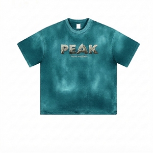 T-shirt vintage unisexe en coton épais, coupe classique, délavé à l'acide, imprimé sérigraphié, écoresponsable, style streetwear personnalisé OEM ODM - Product Image 4