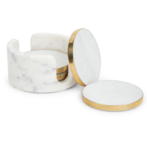 Modern Square <b>Marble</b> <b>Coasters</b> Eco-Friendly Durable Washable Natural Stone Made in India for Coffee Table Use - Product Image 2