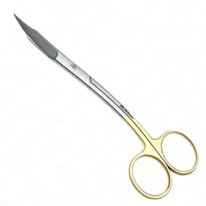 Tijeras Quirúrgicas Dentales de Acero Inoxidable para Operaciones, 5 Pulgadas, Tipo Goldman, Forma de S, Serradas, Supercut - Product Image 1