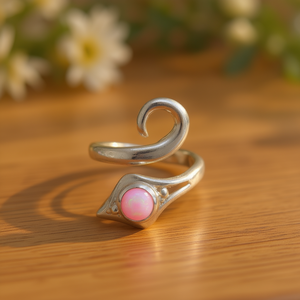 <b>Opal</b> Fashion <b>Ring</b> in Pink 5.2 Grams Weight - Product Image 3