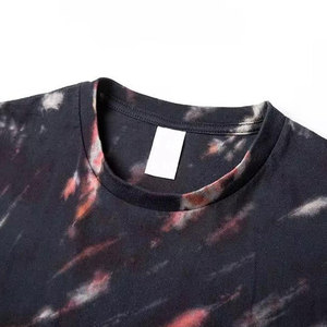 Multi-style Round Neck Fashion Short Sleeve <b>Tie</b> <b>Dye</b> T-<b>shirt</b> Men Custom Front Logo Solid Color 100% Cotton <b>Tie</b> <b>Dye</b> T <b>Shirts</b> Men - Product Image 2