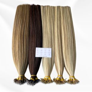 Vente chaude Kératine Nano Tip Extensions de Cheveux 100% Raw Vietnamien Virgin Remy Hairr Bundle Pour 100ps Style de Cheveux Raides - Product Image 6