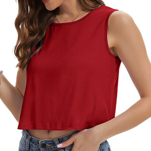 Tops courts sans manches pour femmes, style rétro vintage, esthétique estivale, look mignon, résistant à la décoloration, antibactérien, léger - Product Image 5