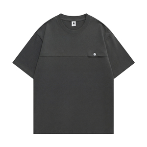 Camiseta Oversize para Hombre, 100% Algodón, Manga Corta, Cuello Redondo, Estilo Minimalista, Color Sólido, Tejido Jersey, Prenda Urbana - Product Image 6