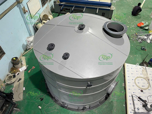 Tanques de Almacenamiento de PVC Gris para Productos Químicos, Recipientes a Presión de PVC Gris de Alta Calidad para Agua, Aceite y Combustible, Vietnam - Product Image 1