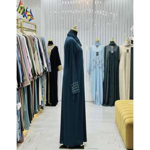 Luxury Designer Women Beaded Abaya with Minimalist Embroidered Abaya Stylish Modest Fashion for Women Party and <b>Gifting</b> Use - Product Image 2