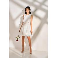 Nouvelles robes de soirée formelles sans manches en mousseline de soie, vêtements OEM, fermetures éclair solides, fabricant pour femmes au Vietnam