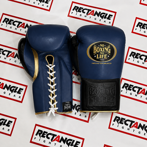 ถุงมือ MMA หนังแท้ Custom No Boxing No Life สำหรับฝึกซ้อมและต่อสู้ กันลื่น ระบายอากาศ ป้องกันรังสียูวี แบบเต็มนิ้ว ผูกเชือก - Product Image 1