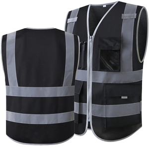Chaleco de Trabajo de Alta Visibilidad para Hombre, Moderno, de Buena Calidad, para Protección en Exteriores, Tejido Brillante, Ajuste Cómodo, Costuras Duraderas, Aspecto Seguro - Product Image 4