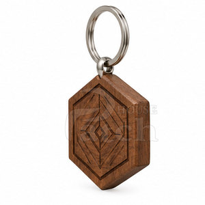 Custom Natural Wood Keychain Personalized Key Ring Handmade Style For <b>Gifts</b> Wedding Events <b>Bags</b> Backpacks And Accessories - Product Image 2
