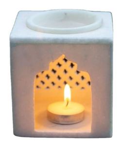 Handmade Indian Stone <b>Reed</b> <b>Diffuser</b> Set Marble Aroma <b>Diffuser</b> Incense Burner White Home Decor - Product Image 1