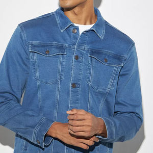 Hot Selling Men's <b>Denim</b> <b>Jacket</b> for Men Trending High Street Winter Designs High Quality Breathable <b>Denim</b> <b>Jackets</b> OEM ODM Wholes - Product Image 3