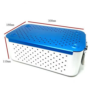 Boîte de stérilisation en acier inoxydable et aluminium, approuvée Surtechs, compatible autoclave, boîte stérile en aluminium - Product Image 5