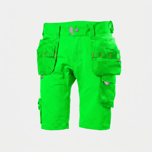 Shorts cargo sportifs pour hommes, taille mi-haute, en toile polyester/coton, séchage rapide, avec plusieurs poches, longueur Bermuda - Product Image 6