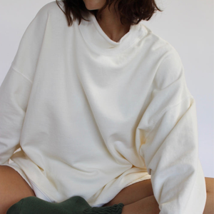 Wholesale Rate Women's Mockneck 100% Cotton Soft Fleece Lightweight Windproof Breathable Winter Quick-dry Customizable Mock Neck - Product Image 3