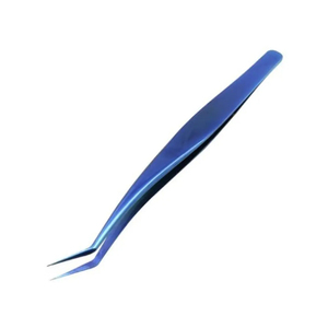 Meilleures pinces à épiler professionnelles en acier inoxydable pour extensions de cils, pointes en fibre, couleur or - Product Image 3