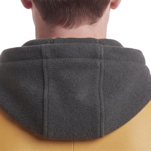 Sweat à capuche 100% cuir véritable pour homme, fermeture éclair intégrale, manches longues, poches latérales zippées, coupe ajustée - Product Image 5