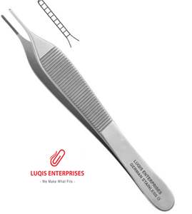 Pinzas Adson para vendajes, con mandíbula dentada delicada, pinzas quirúrgicas de pulgar, instrumento médico de acero inoxidable - Product Image 4