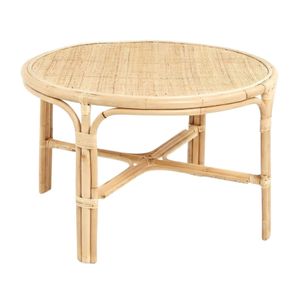 Table basse ronde en rotin de haute qualité, prix de gros abordable, idéale pour chambre d'enfant, prix d'usine, nouveau style tendance - Product Image 1