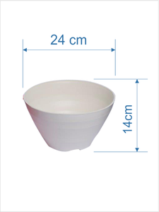 Macetas de plástico para decoración de jardín de forma redonda de onda baja para uso decorativo al aire libre - Product Image 4