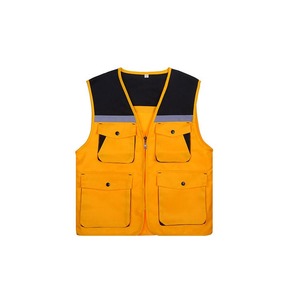 Customizable Multi Pocket Zip Industrial Safety <b>Waterproof</b> Security Reflective Jacket Vest - Product Image 4