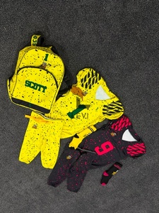 Ensemble d'uniformes de football américain pour hommes avec impression par sublimation personnalisée, sac à dos et chaussettes assortis, tenue d'équipe professionnelle - Product Image 5