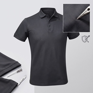 Polo Invisible Antipuñaladas para Hombre, Ultraligero, Transpirable, con Protección Oculta y Aspecto Profesional - Product Image 1