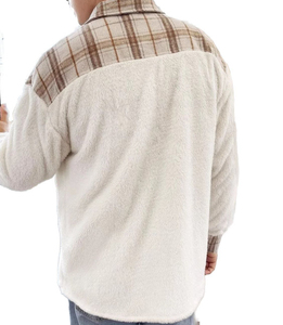 Custom <b>Mens</b> High Quality Yarn Dyed Cotton Plaid Hooded <b>Flannel</b> Shirt <b>Jacket</b> - Product Image 3