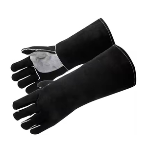 Gants de soudage en cuir personnalisés de haute qualité avec logo pour applications TIG, protection contre les éclaboussures de métal fondu, cuir sûr - Product Image 2