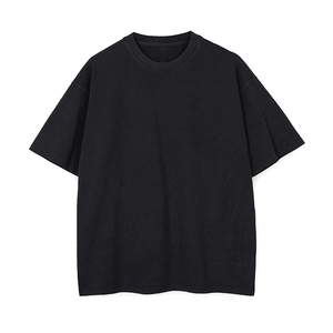 เสื้อยืดคอกลมแขนสั้นผู้หญิง สีพื้น ย้อมสีเรียบ ผ้าฝ้ายเจอร์ซีย์ 100% ระบายอากาศได้ดี สวมใส่สบายทุกฤดู - Product Image 2