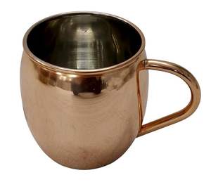 Taza de cobre 100% puro, adecuada para bebidas, agua, jugo, de fabricante y proveedor indio. - Product Image 2