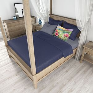 Funda de almohada con ilustraciones decorativas de acuarela de rosas de la pradera salvaje de Dakota del Norte, juego de fundas de almohada ligeras Súper suaves de fácil cuidado - Product Image 4