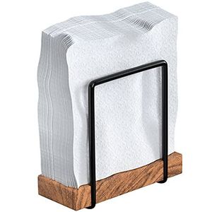 Modern Luxury Eco-Friendly Handmade Table Top <b>Tissue</b> & Napkin <b>Holder</b> with Wooden Base Premium Quality Metal Wire - Product Image 4