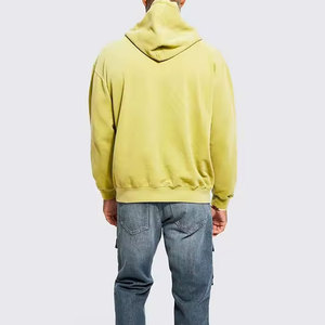 Hoodie court épais en molleton bouclette à épaules tombantes, impression personnalisée sérigraphiée, style streetwear - Product Image 2